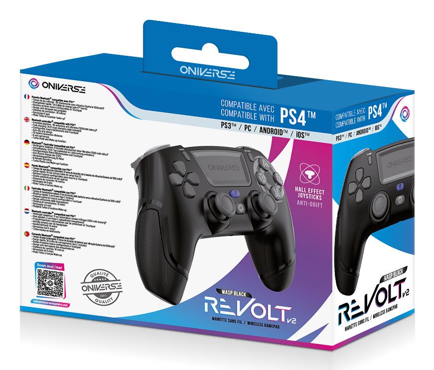 Oniverse - Wireless Controller Revolt V2 BT Wasp - PS4 (Black) Geekd