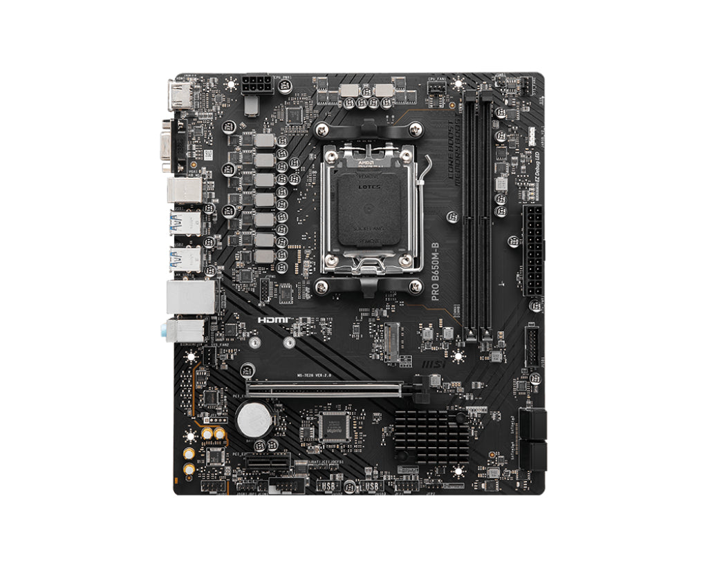 MSI PRO B650M-B - Socket AM5 - motherboard (black) MSI