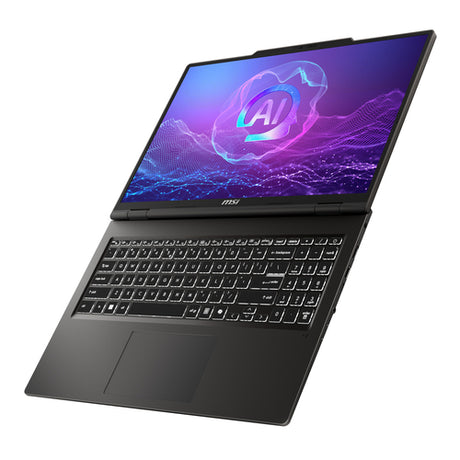 MSI VenturePro 16 A2RWFG-001FR – skærm og kabinet fra siden