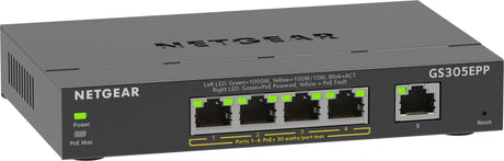 Netgear 5PT GE PLUS SWCH W/ HI-PWR POE+ Netgear International Limited