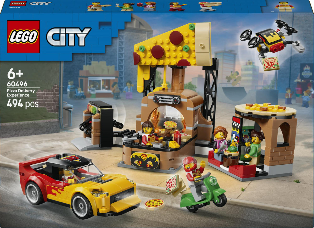 LEGO 60496 City pizza delivery experience with vehicles LEGO