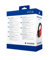 ﻿Playstation 4 HW Bigben Stereo Gaming Headset v3 (Rød)