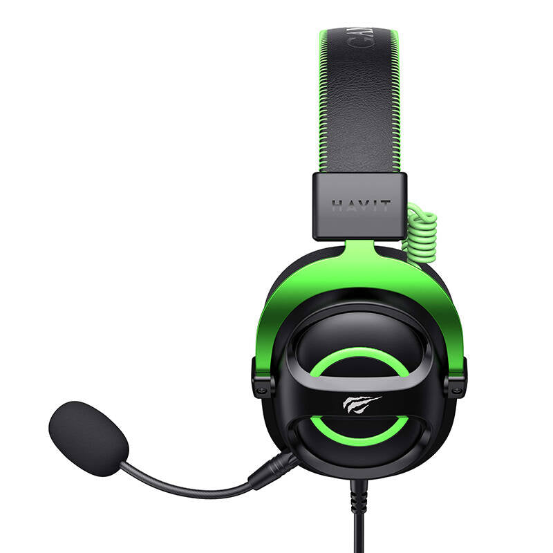 Gaming Headphones Havit H2002E (Black-Green) Havit