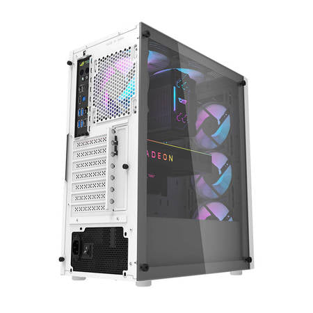Computergehäuse Darkflash DK351+ mit 4 Lüftern (weiß)