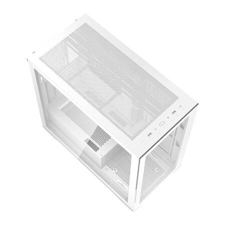 Dakflash DLX4000 Computer kabinet glas (hvid)