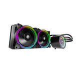 PC vand køling  AiO Darkflash TR240 RGB 2x 120x120 (sort) Darkflash