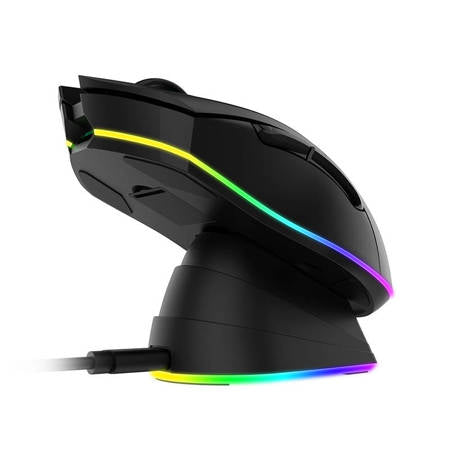 Trådløs gaming mouse + charging dock Dareu EM901X 2.4G (sort) Dareu