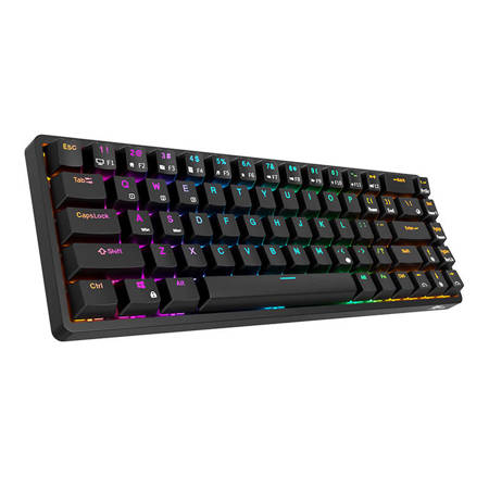 Wireless mechanical Keyboard Royal Kludge RK837 RGB, Red switch (black) Royal Kludge