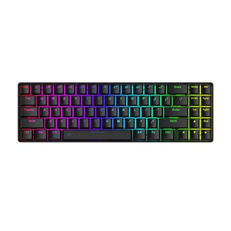 Wireless mechanical keyboard Dareu EK871 Bluetooth + 2.4G RGB (black) Dareu