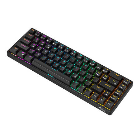 Wireless mechanical keyboard Royal Kludge RK837 RGB, Brown switch (black) Royal Kludge