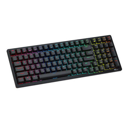 Wireless mechanical keyboard Royal Kludge RK98 RGB, Brown switch (black) Royal Kludge