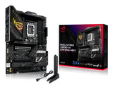 ASUS ROG STRIX Z890-H GAMING WIFI med emballage og Wi-Fi-antenne