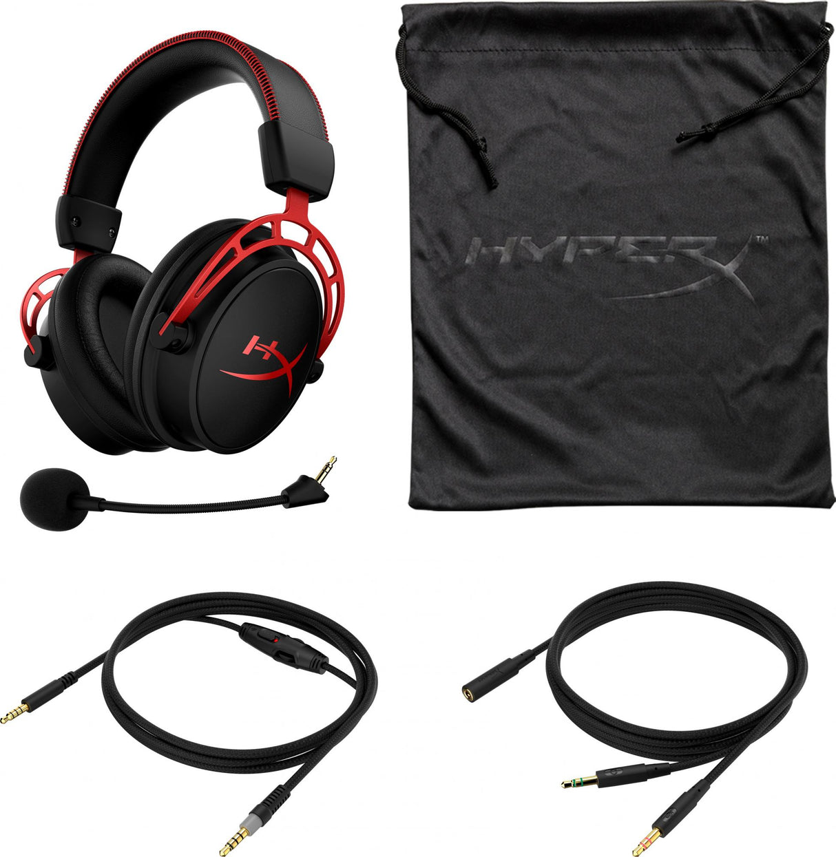 HyperX Cloud Alpha Kabling Headset Sort Rød Hewlett-Packard