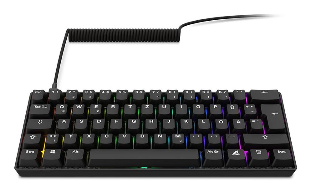 Sharkoon SKILLER SGK50 S4 Gen2 PBT (black, DE layout, Gateron G Pro 3.0 Yellow) Sharkoon