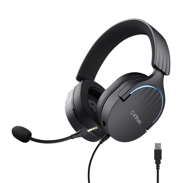 TRUST GXT490 FAYZO 7.1 USB-HEADSET - SCHWARZ