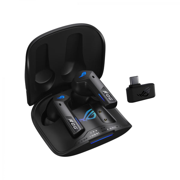 ASUS ROG Cetra True Wireless SpeedNova Headphones, 2.4 GHz & Bluetooth 5.3 - Black