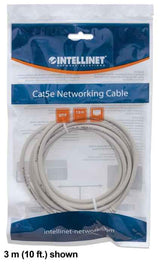 INTELLINET Patchkabel RJ45 U/UTP Cat6 3.00m Hebelschutz grau Intellinet