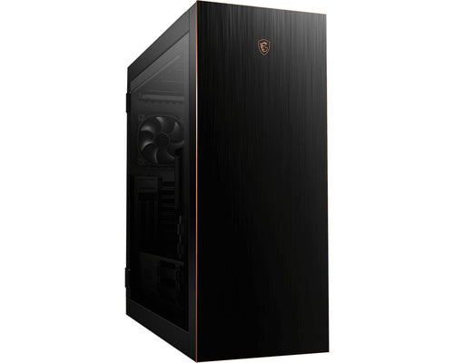 MSI MPG SEKIRA 500G – sort PC-kabinet – lukket front set skråt