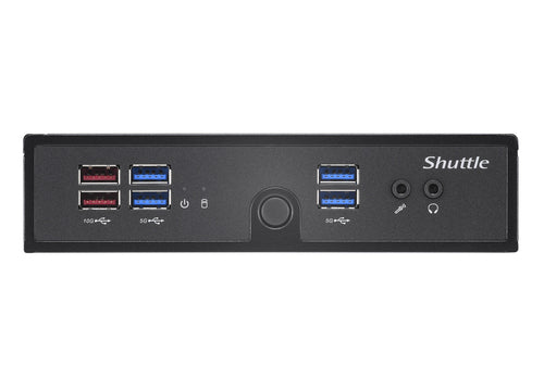 Shuttle XPC Slim DS50U3 – porte på fronten