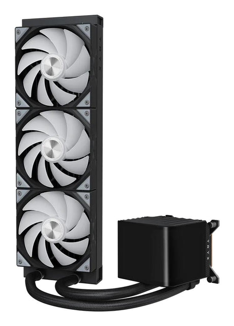TRYX PANORAMA Upgraded 360mm AIO Liquid Cooler ARGB Black TRYX