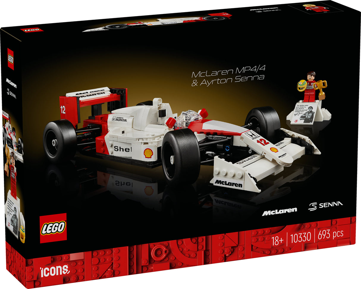 LEGO 10330 Icons McLaren MP4/4 & Ayrton Senna, construction toy LEGO