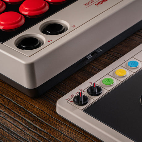 8BitDo Arcade Controller Switch/PC Grå – Aftaget knap med mekanisk kontakt