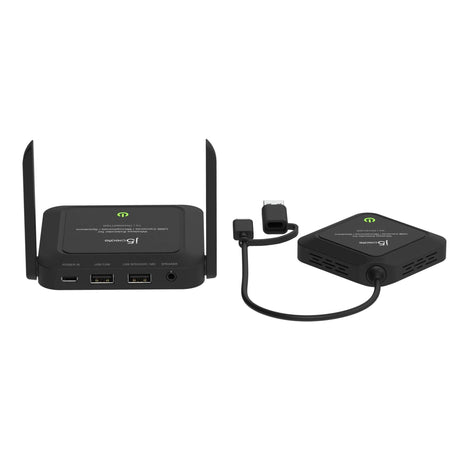 j5create JVW120-N trådløs USB-forlænger – sæt med sender, modtager og antenner
