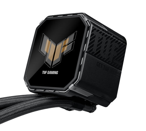 ASUS TUF Gaming LC III 360 ARGB LCD – set skråt forfra (vinkel 7)