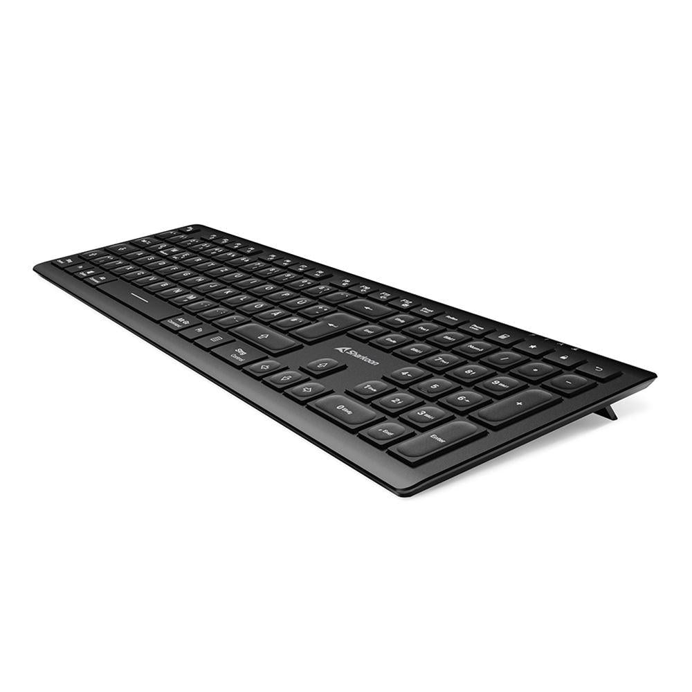 Sharkoon OfficePal K30W (black, DE layout, rubber dome) Sharkoon