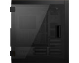 MSI MPG SEKIRA 500G – sort PC-kabinet – sidepanel set lige på