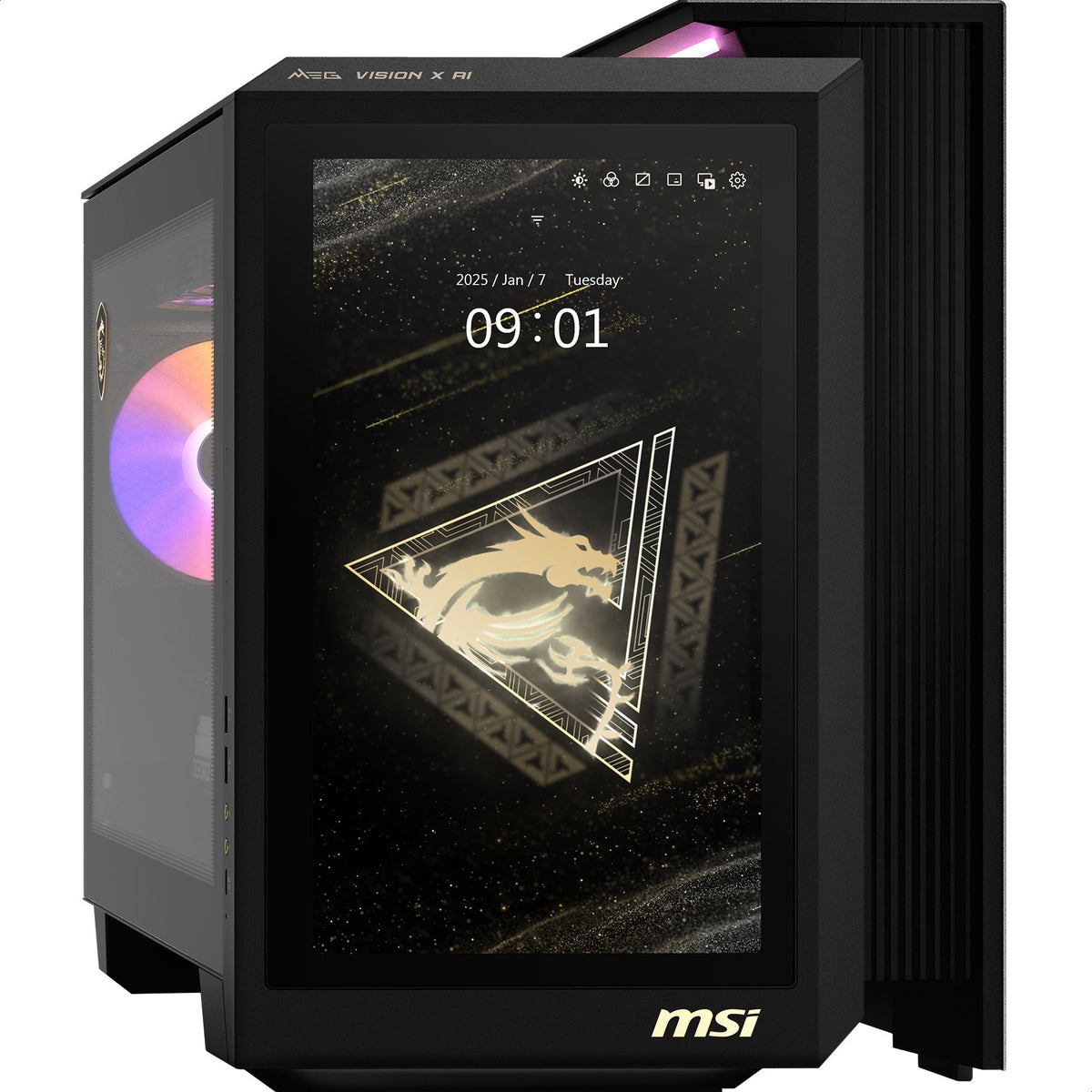 MSI MEG Vision X AI 2NVR7-236AT – Sort