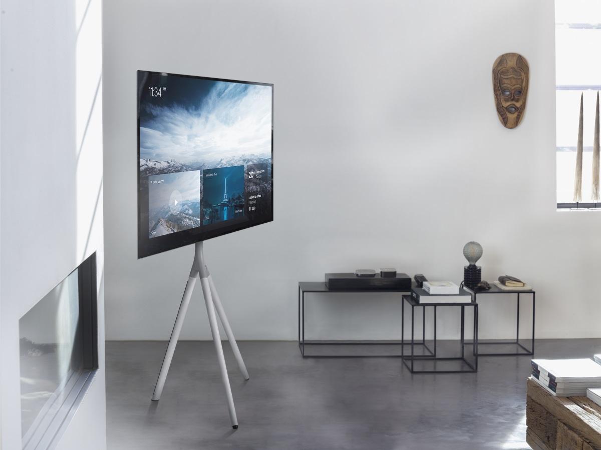 One for All TV Stand Full Metal Tripod Titanium white WM 7462 OneforAll