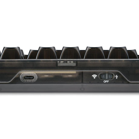 Sharkoon Crystal Shark tastatur – sort, KTT, tysk layout