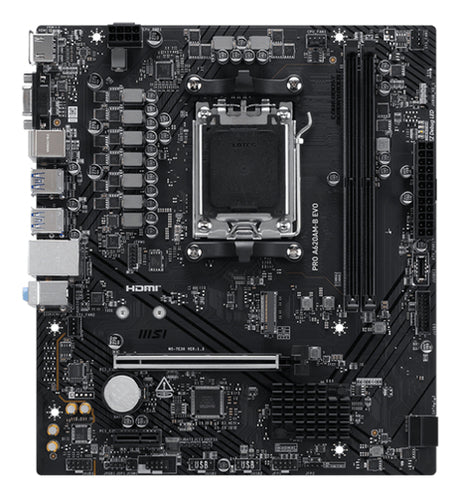 MSI PRO A620AM-B EVO bundkort - AM5, micro-ATX - visning 1