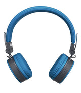 Foldbar on-ear BT headset, 3,5 mm, blå streetz