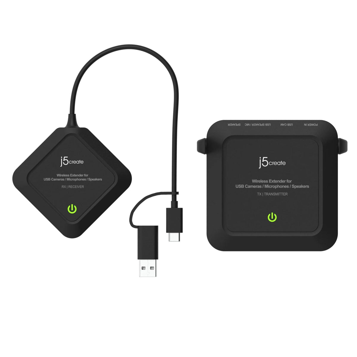 J5 WIRELESS EXTENDER FOR USB CAMERAS, MICROPHONES & SPEAKERS J5