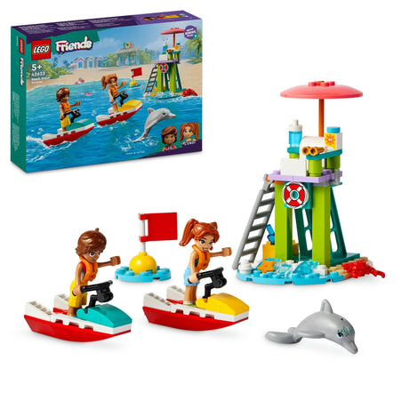 LEGO 42623 Friends Lifeguard Observation Tower with Jet Skis, Construction Toy LEGO
