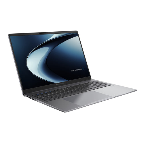 ASUS ExpertBook P3 PM3606CKA-MB0196X Copilot+ PC – set skråt forfra; tastaturlayout illustrativt
