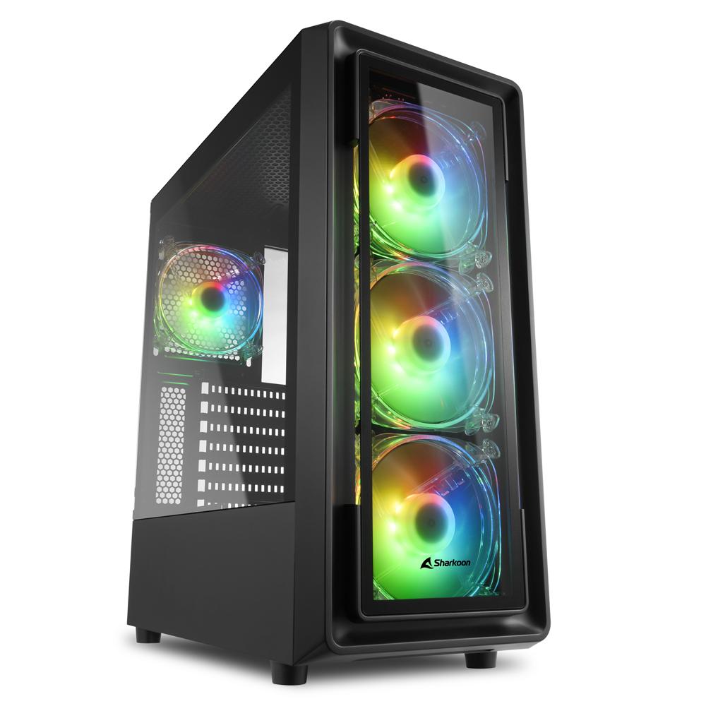 Sharkoon TK4 RGB, tower case (black, tempered glass) Sharkoon