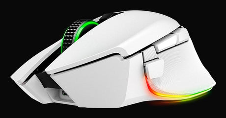 Razer - Basilisk V3 Pro 35K Ergonomic Gaming Mouse - White Razer