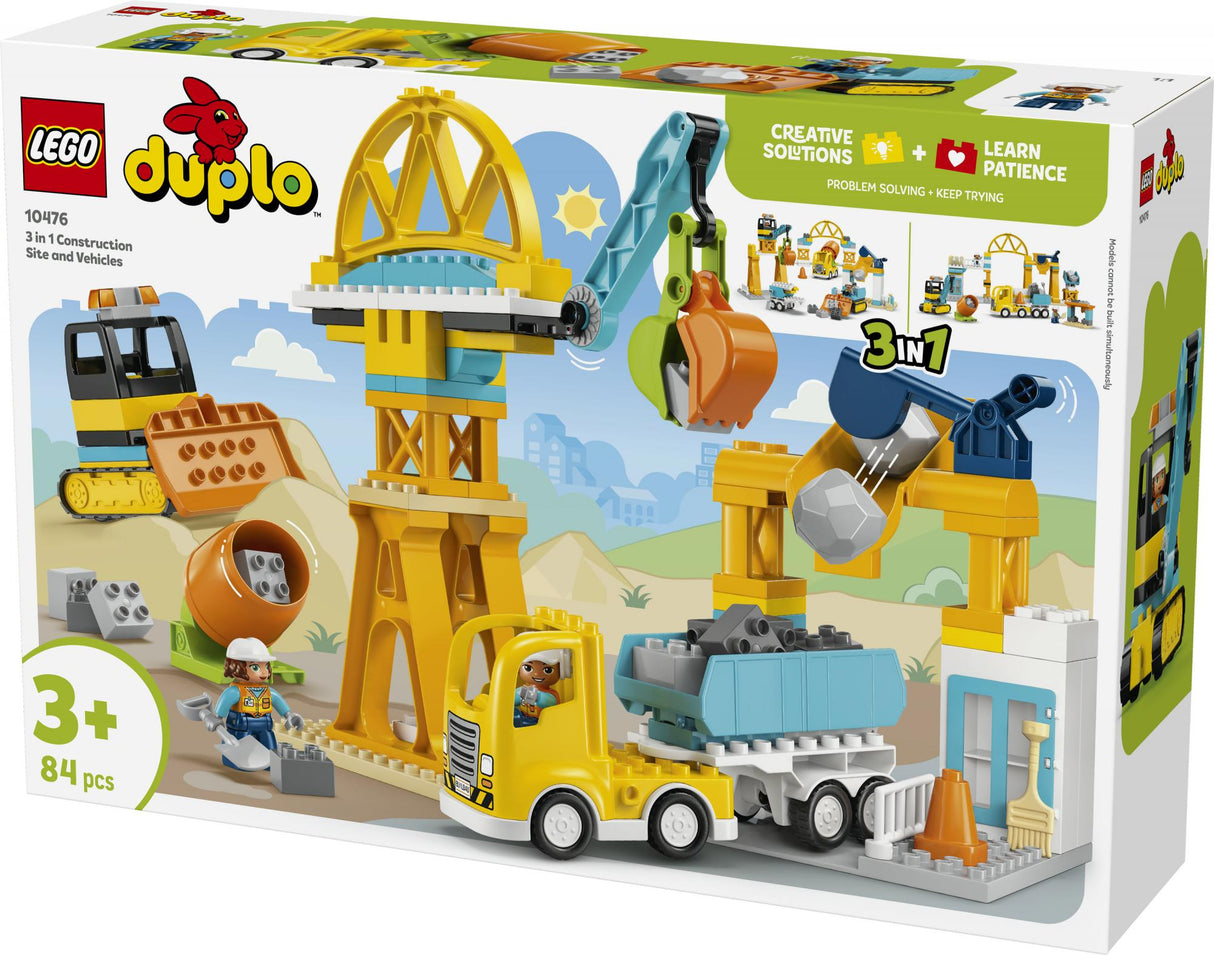 LEGO - DUPLO Town - 3 in 1 Construction Site and Vehicles (10476) LEGO