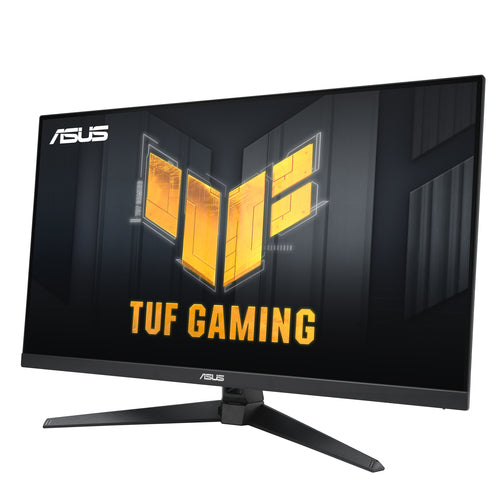ASUS TUF Gaming VG328QA1A set skråt fra højre