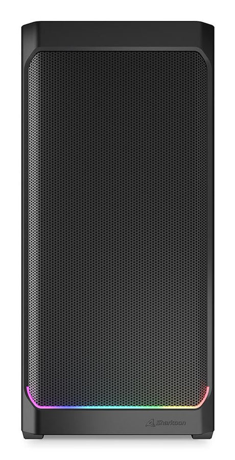 Sharkoon AK4W RGB Strip Black Mesh Front Tempered Glass ARGB Strip 4x 120mm Fans USB-C BTF ATX Gaming PC Case Sharkoon