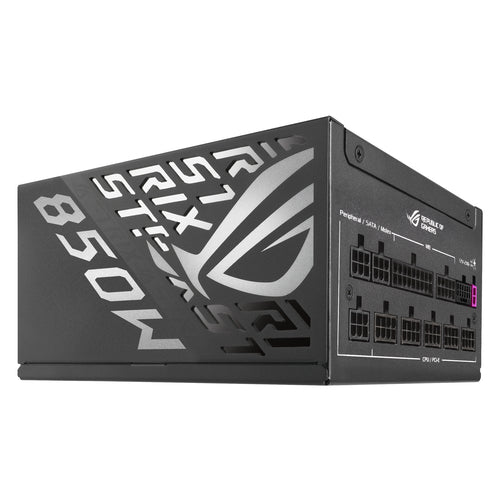 ASUS ROG Strix 850W Platinum – sidepanel og modulære kabeltilslutninger