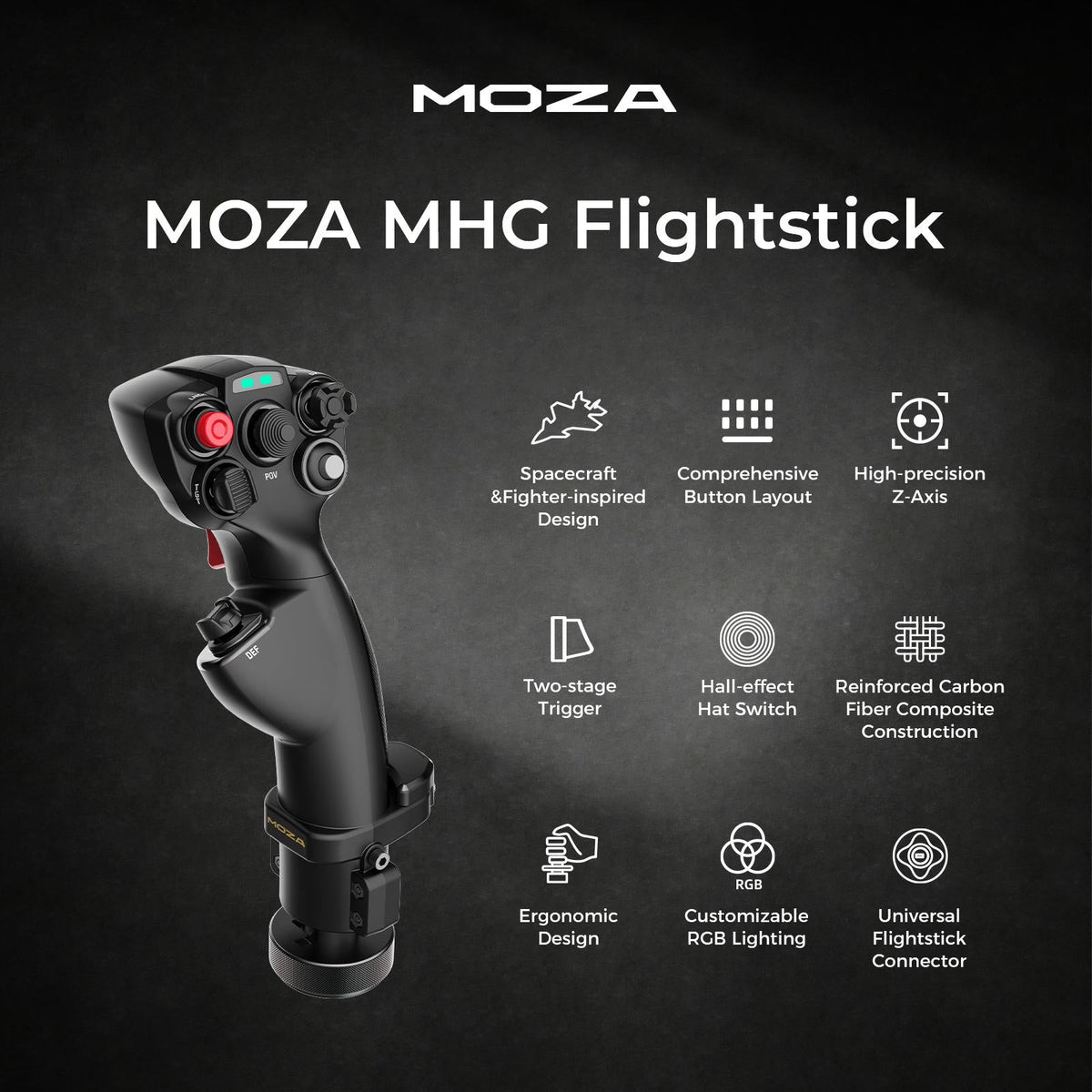 Moza Racing MOZA MHG Flight Stick
