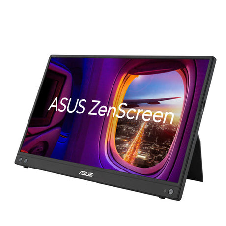 ASUS ZenScreen MB16AHV – skråt forfra med støtteben slået ud