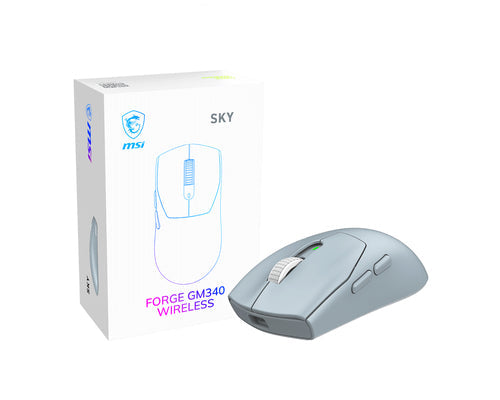 MSI FORGE GM340 WIRELESS SKY trådløs gamingmus