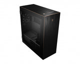 MSI MPG SEKIRA 500G – sort PC-kabinet – kabinet set skråt forfra