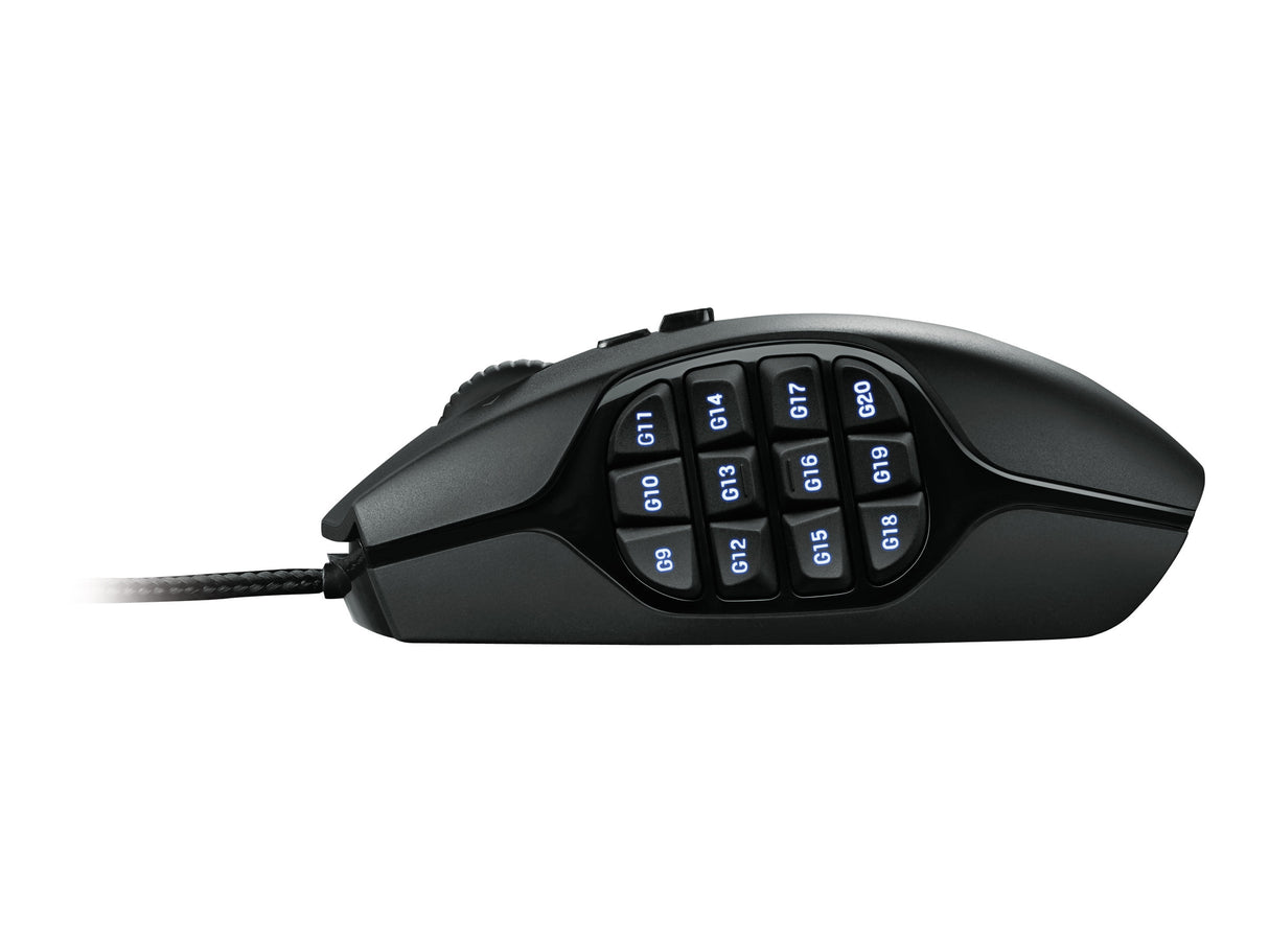 Logitech Gaming Mouse G600 MMO Laserkabel Schwarz