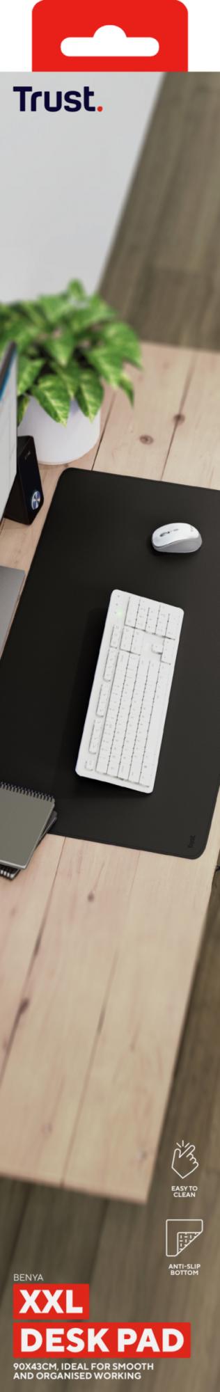 TRUST BENYA XXL DESK PAD - BLACK TRUST